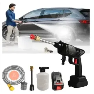DADLM 4V Rechargeable Car & Bike Washer Double Battery