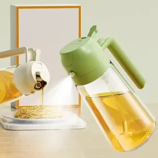 2 in 1 Oil Sprayer and Oil Dispenser Bottle 