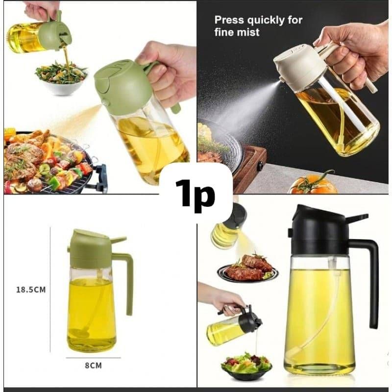 2 in 1 Oil Sprayer and Oil Dispenser Bottle 