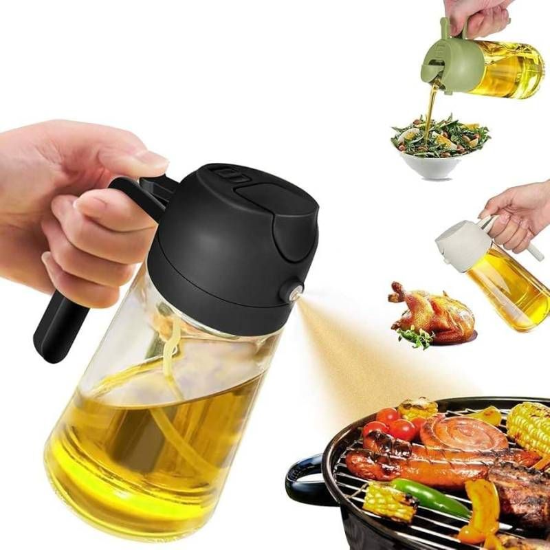 2 in 1 Oil Sprayer and Oil Dispenser Bottle 