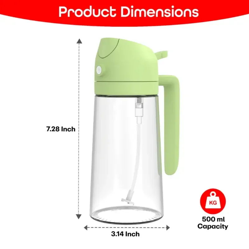 2 in 1 Oil Sprayer and Oil Dispenser Bottle 