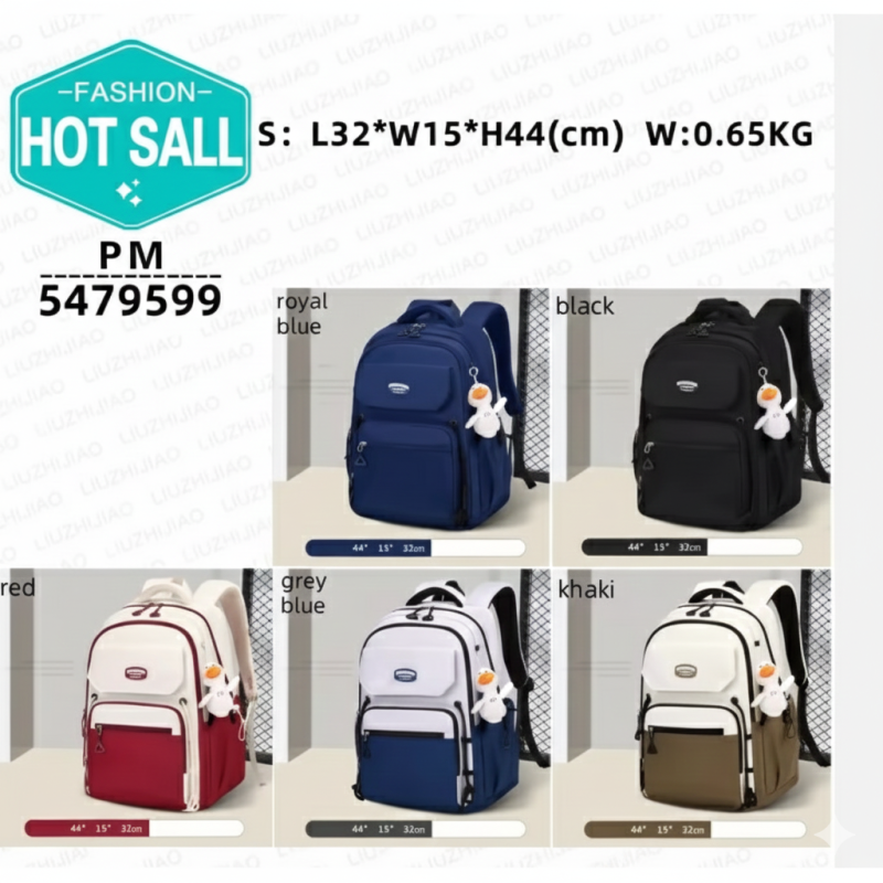 Middle School, High School, and College Students' Schoolbags Stain-Resistant Backpack