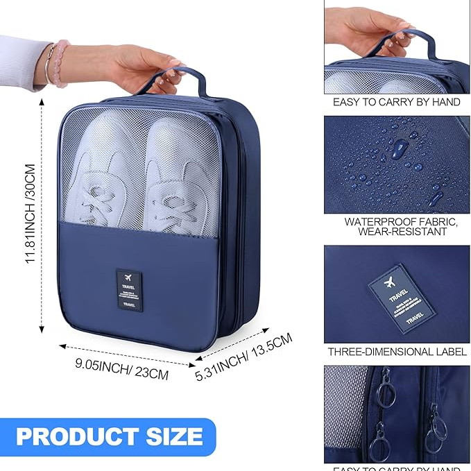 Waterproof Shoe Bags for Travel Bag for Packing Portable Shoe Cubes