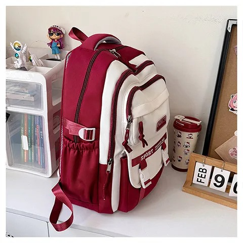  Academy Style School Bag Book Bag Lightweight College Student Backpack