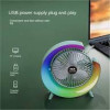 Mini Portable Desktop Fan Adjustable Colorful Fan