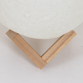 Rechargeable Multicolor Moon Light with Wooden Stand