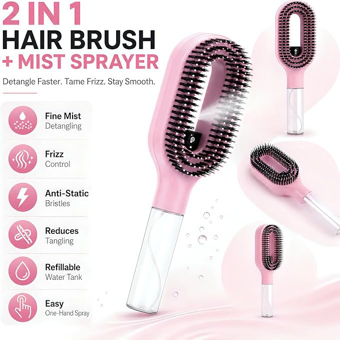 Spray Comb for Hair 2-in-1