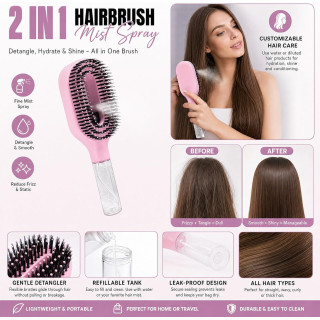 Spray Comb for Hair 2-in-1