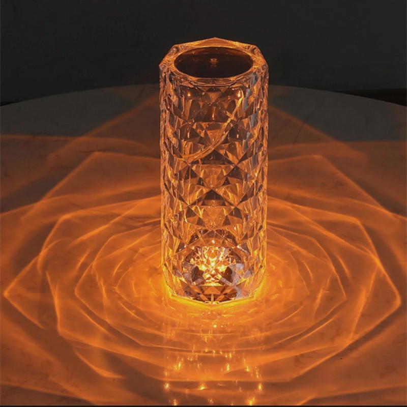 16 color Crystal Rose Table Lamp Light