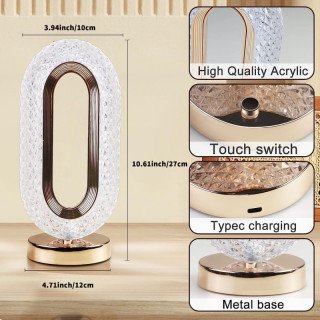 Crystal Zero Shape Table Lamp Night Light