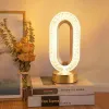 Crystal Zero Shape Table Lamp Night Light