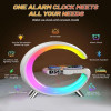 G Light Music RGB Bluetooth Speaker with Wireless Charging Lamp