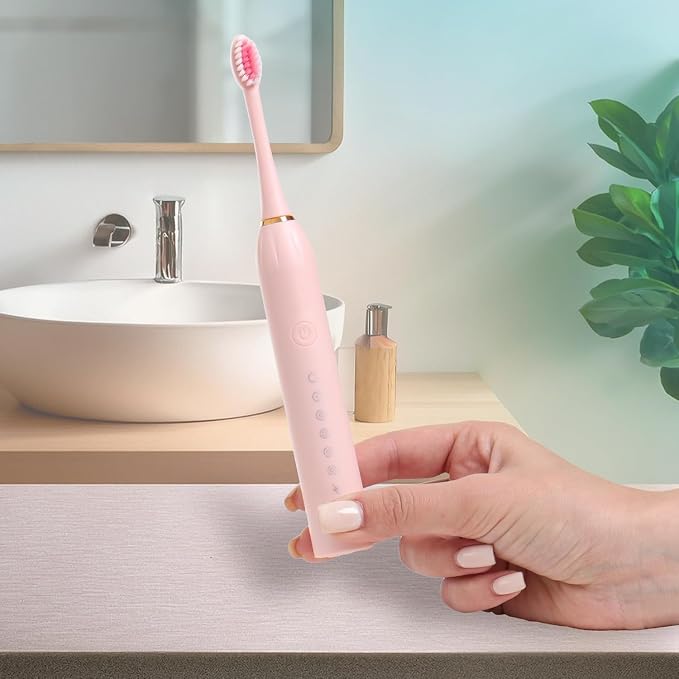 CARE CUB X3 Sonic Electric Toothbrush with Replacement Brush Heads & Fast Charging- Multicolour