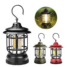 LED Camping Lamp Vintage Portable Lantern